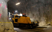 The paver in action at Kiruna