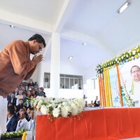 "Irreparable loss": Trpura CM Manik Saha pays last respects to late Speaker Biswabandhu Sen