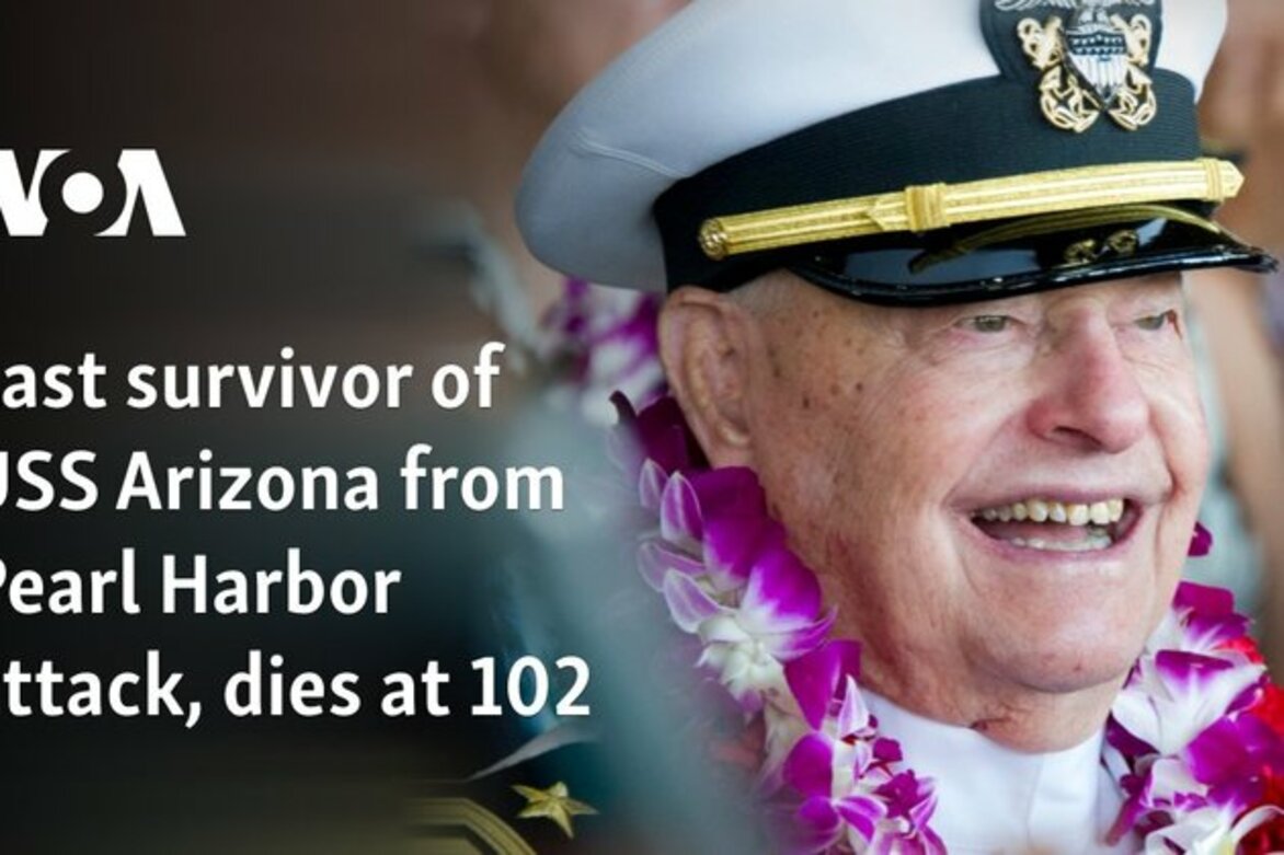 Last survivor of USS Arizona from Pearl Harbor attack, dies at 102
