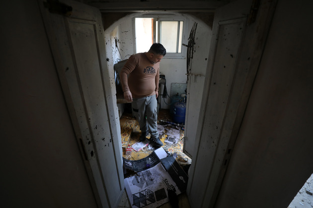 MIDEAST-NABLUS-ISRAEL-RAID-DAMAGE