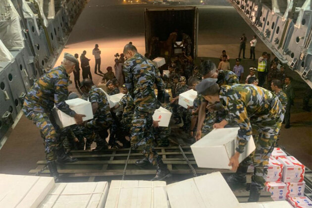 Operation Sagar Bandhu: Indian Air Force C-17 airlifts a 65-ton Bailey Bridge from Hindan to Colombo, relief assistance continues