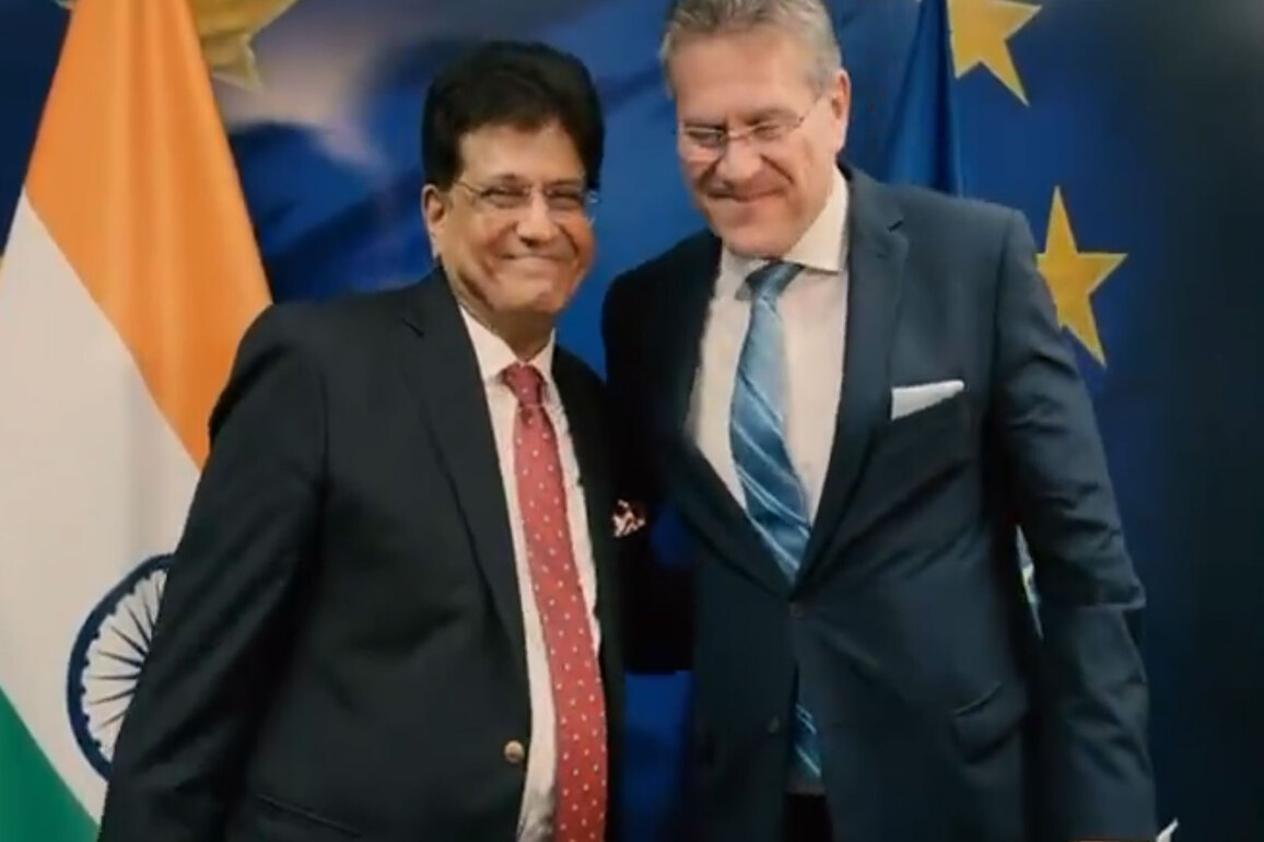 Piyush Goyal meets with European Commissioner for Trade and Economic Security, discusses India-EU FTA