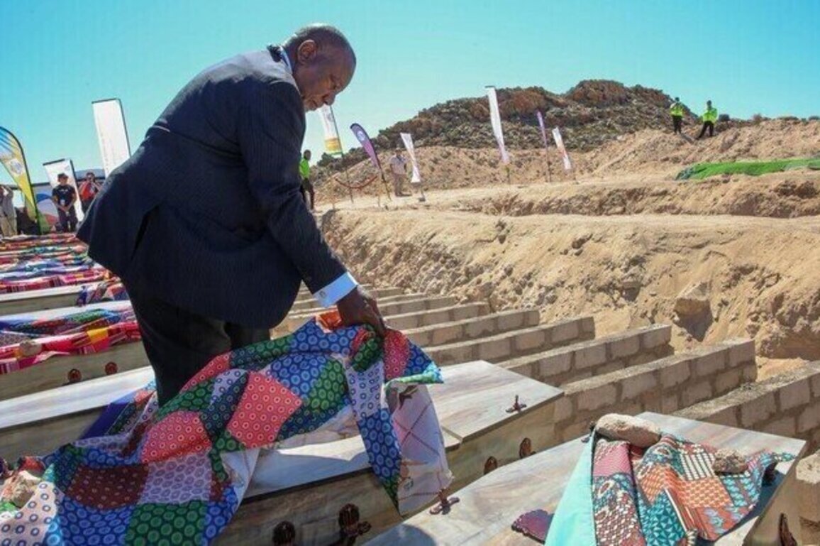 Victims of colonial science reburied in South Africa 