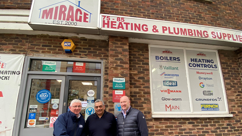 Phil Bonar, Raj Bharje, and Mark Hughes, Managing Director at NBG.