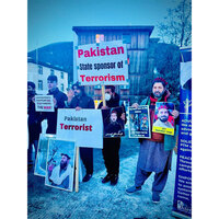 Davos: Pashtun group, human rights activists protest against Pakistan's atrocities