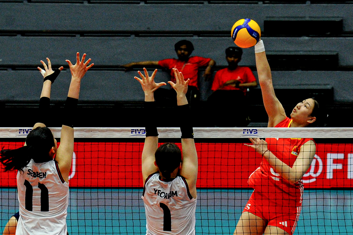 (SP)INDONESIA-SURABAYA-VOLLEYBALL-WOMEN'S U21 WORLD CHAMPIONSHIP-PRELIMINARY PHASE-CHINA VS SOUTH KOREA