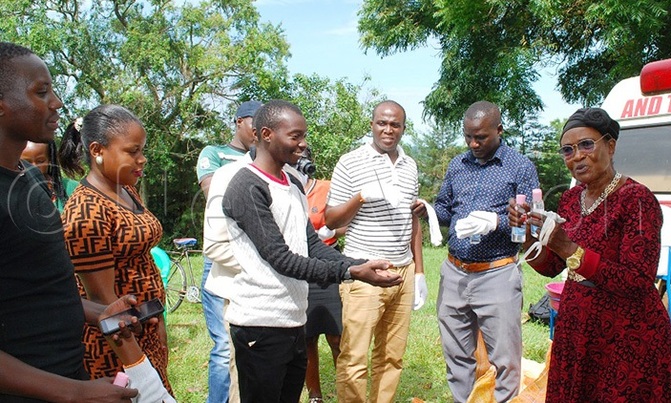 Masaka journalists receive protective equipment Masaka journalists receive protective equipment