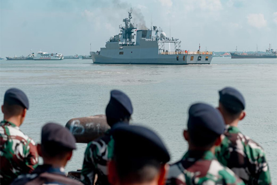 Indian Naval Ship Kadmatt completes port call at Surabaya, Indonesia