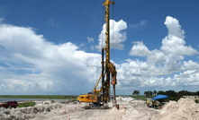  A Bauer BG 28 drilling rig used for the subproject "Culvert 12 for Thalle Construction"