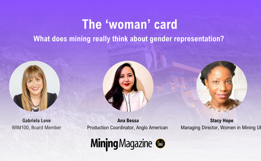 Women still represent only 8-17% of the mining workforce. 