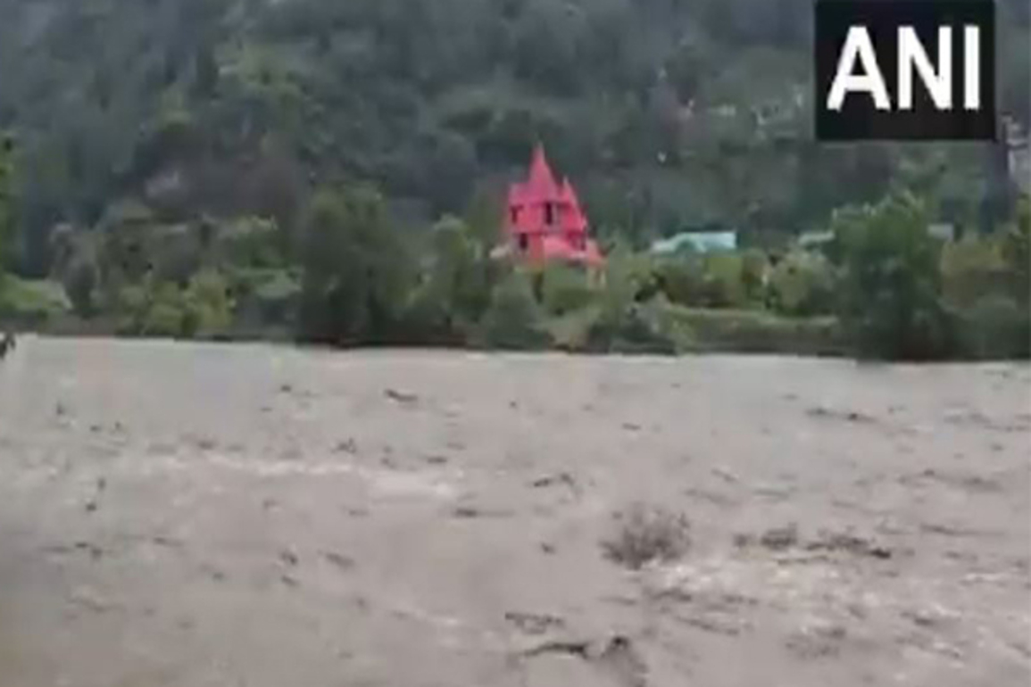 J-K: Torrential rains ravage Doda as three died and several homes were washed away; Chenab bridge at risk