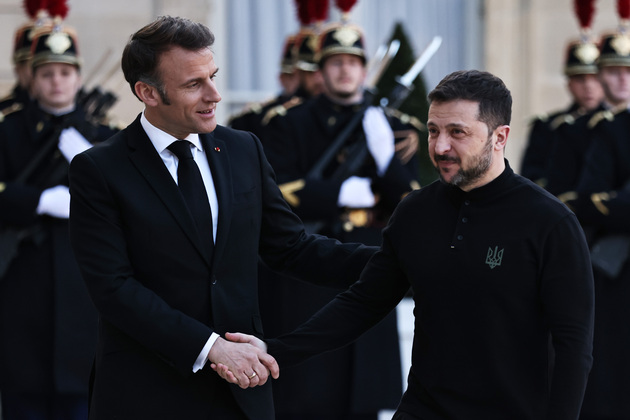 FRANCE-PARIS-PRESIDENT-UKRAINE-PRESIDENT-MEETING