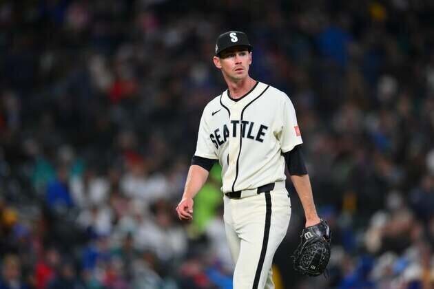 MLB roundup: Mariners two-hit Guardians to earn series split