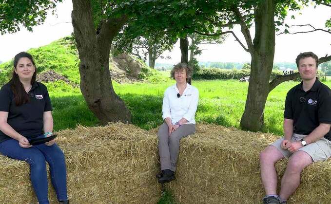 Left to right: Farmers Guardian’s Katie Jones, Boehringer Ingelheim Animal Health’s Kath Aplin and LLM Farm Vets’ Rob Howe. 