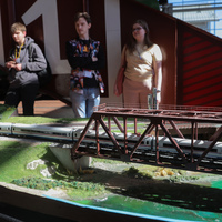 RUSSIA-ST. PETERSBURG-TRAIN & RAILWAY DIORAMAS-EXHIBITION