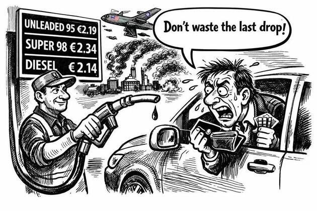 AI Cartoon | Energy Shock, Everyday Pain