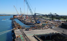 The Newcastle port-linked Hunter Valley coal network was closed yesterday due to flood damage.