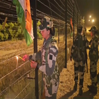 BSF celebrates Diwali by lighting candles along India-Pakistan border in Jaisalmer