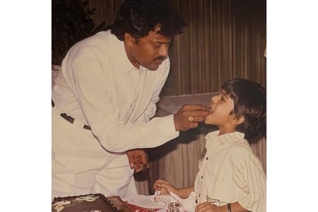 "You make me truly proud": Chiranjeevi shares Ram Charan's childhood pics as he extends heartfelt birthday wishes to him
