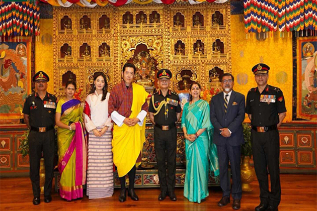 General Upendra Dwivedi meets Bhutanese King, receives guard of honour during official visit to Tashichhodzong