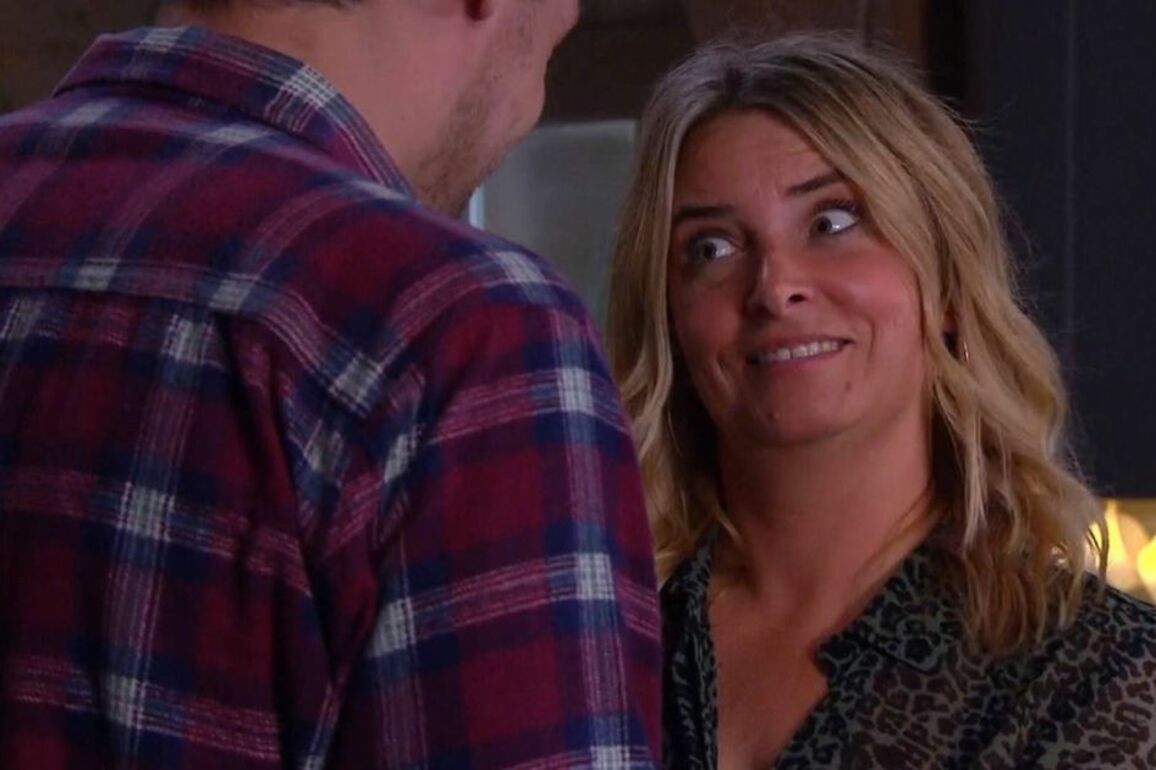 Emmerdale's Emma Atkins teases Lawrence Robb after awkward filming blunder