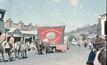  The banner being displayed in Maldon in 1960