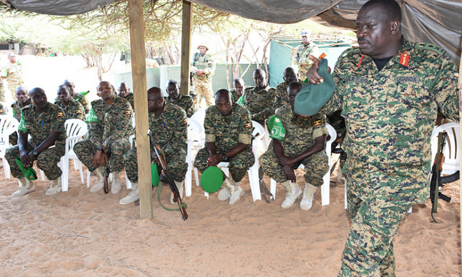 Uganda's commander of Land Forces visits troops in Somalia Uganda's commander of Land Forces visits troops in Somalia
