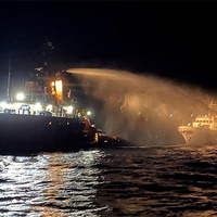 Ship carrying aid, 16 people to Gaza explodes