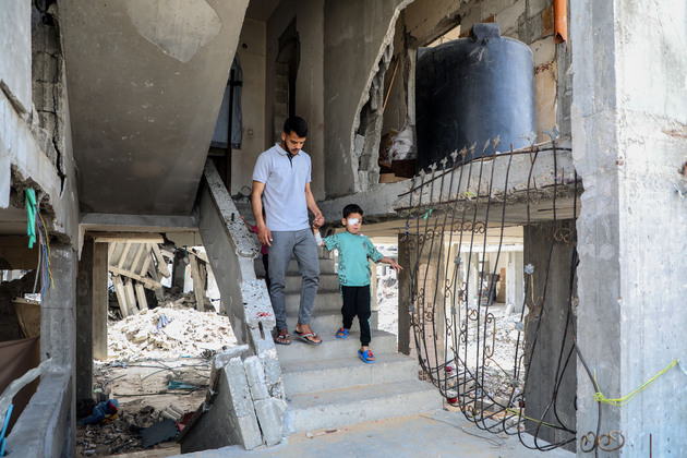 MIDEAST-GAZA-BEIT LAHIA-CHILD