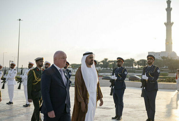 Theyab bin Mohamed bin Zayed receives Prime Minister of New Zealand at Wahat Al Karama