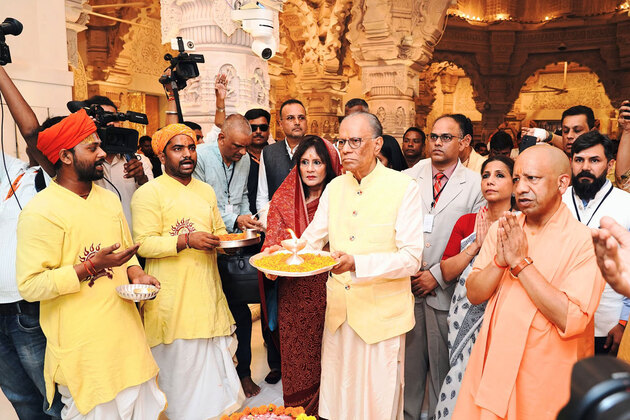 "Reflection of deep civilizational links...": MEA shares pictures from Mauritius PM's visit to Ram Janmabhoomi Temple