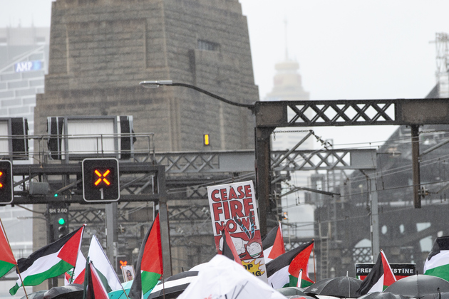 AUSTRALIA-SYDNEY-HARBOR BRIDGE-PROTEST