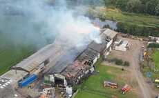 Firefighters respond to blaze at agricultural building in Preston