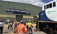 The new locomotives were unveiled at Fortescue's rolling stock maintenance yard in the Pilbara.