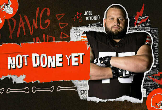 Joel Bitonio returns to the Browns for the 2025 season