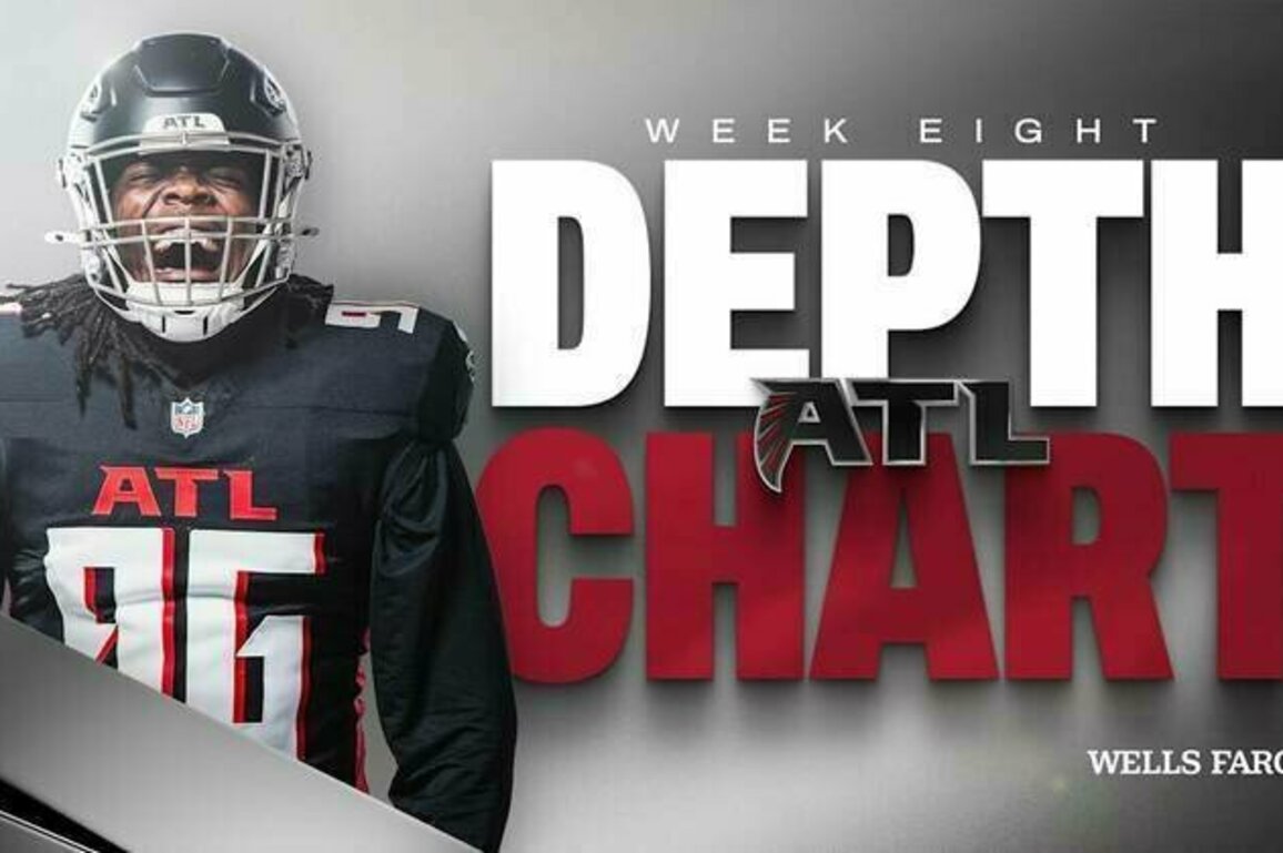 Falcons depth chart released for Week 8 vs. Miami Dolphins