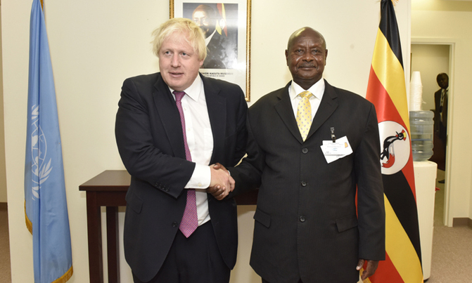 Museveni, Johnson discuss South Sudan, Burundi Museveni, Johnson discuss South Sudan, Burundi