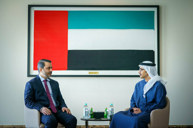 Abdullah bin Zayed receives Minister of Foreign Affairs in Syrian Transitional Government