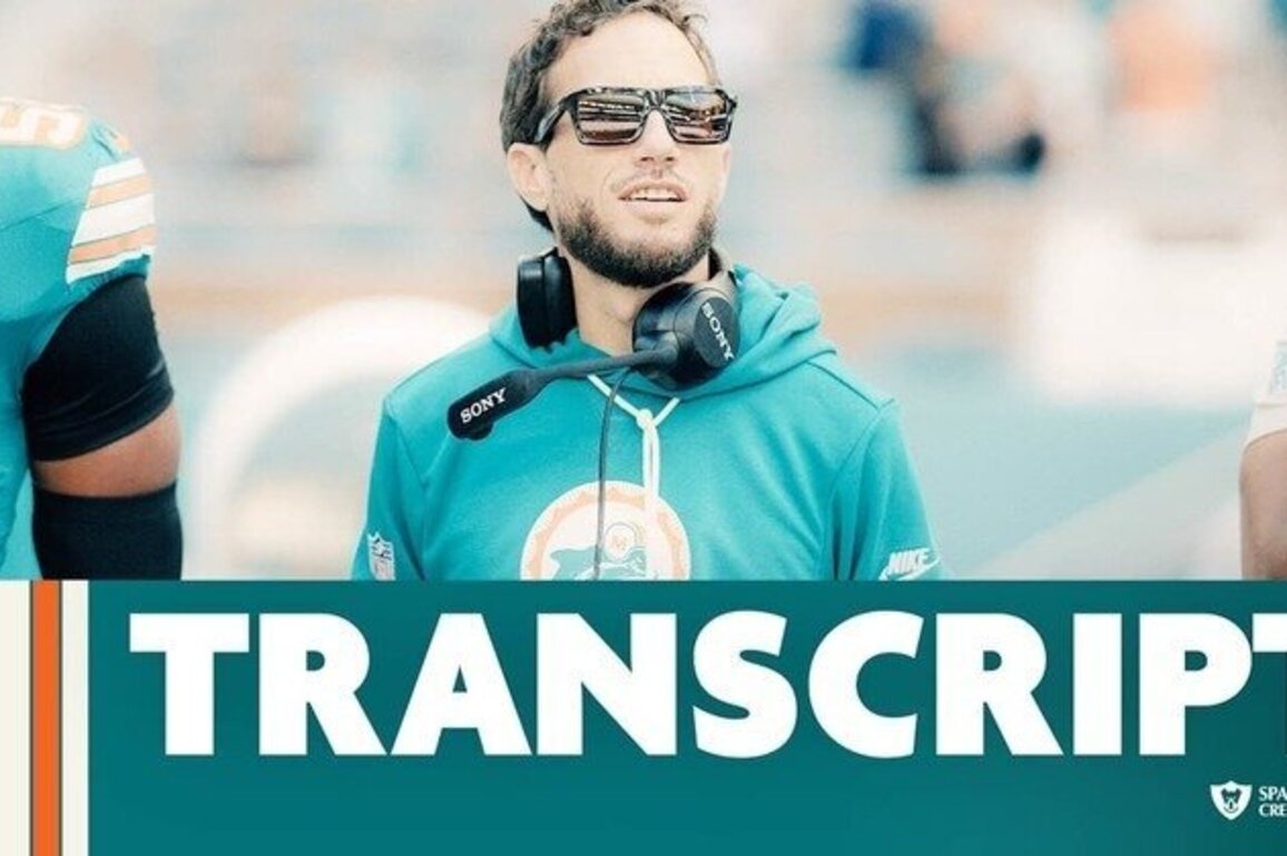 Transcript: Mike McDaniel's Postgame Media Availability - Dec 21