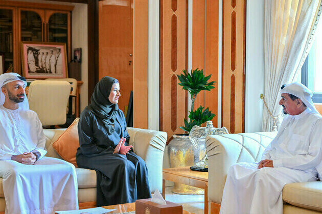 Humaid bin Rashid receives Sara Al Amiri, reviews preparations for new academic year