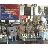 J-K Police IRP 6th Battalion donates school bags and accessories to students in Srinagar