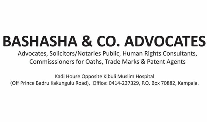 Bashasha and Co.Advocates notice Bashasha and Co.Advocates notice