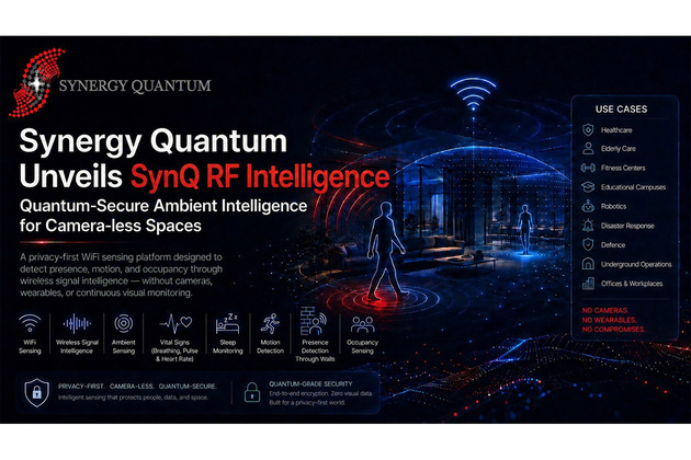 Synergy Quantum Unveils SynQ RF Intelligence: Quantum-Secure Ambient Intelligence for Camera-less Spaces