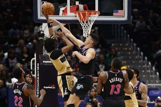 Heat cruise to season sweep of Wizards, who lose 9th straight