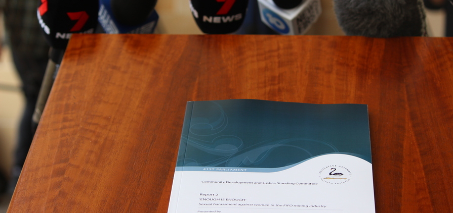 The Enough is enough report after its tabling in parliament.