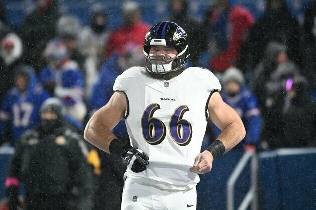 Report: Ravens OL Ben Cleveland facing DUI charge