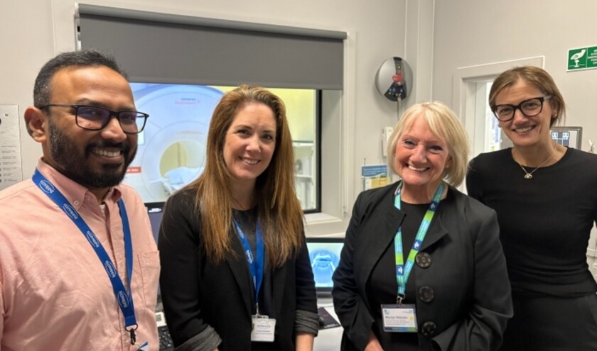 Some of the team behind the refurbished MRI centre facility at North Tyneside General Hospital © Northumbria Healthcare NHS Foundation Trust