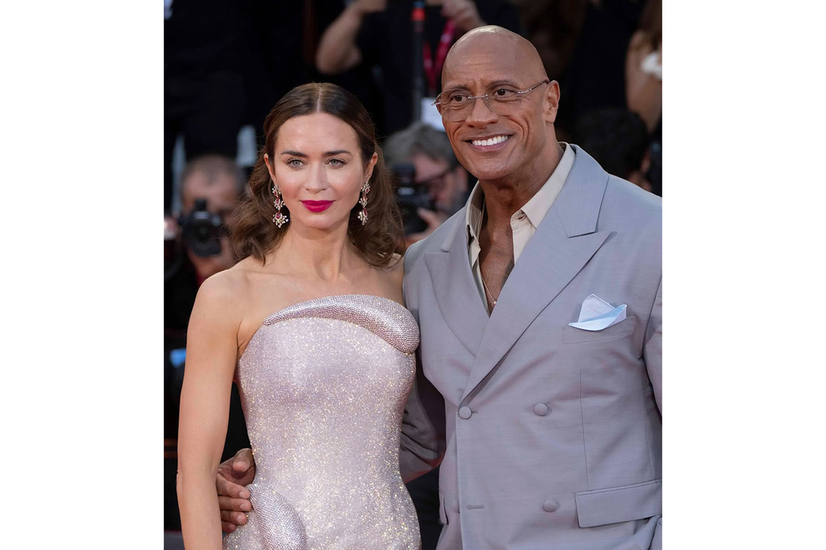 Dwayne Johnson calls his 'The Smashing Machine' co-star Emily Blunt "one of the greatest actors"