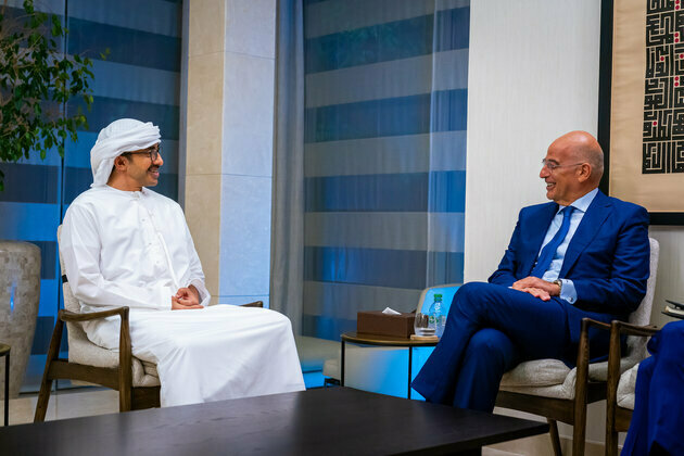 UAE Foreign Minister receives Greek Defence Minister