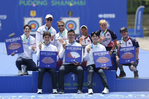 (SP)CHINA-SHANGHAI-ARCHERY WORLD CUP-RECURVE MEN'S TEAM (CN)